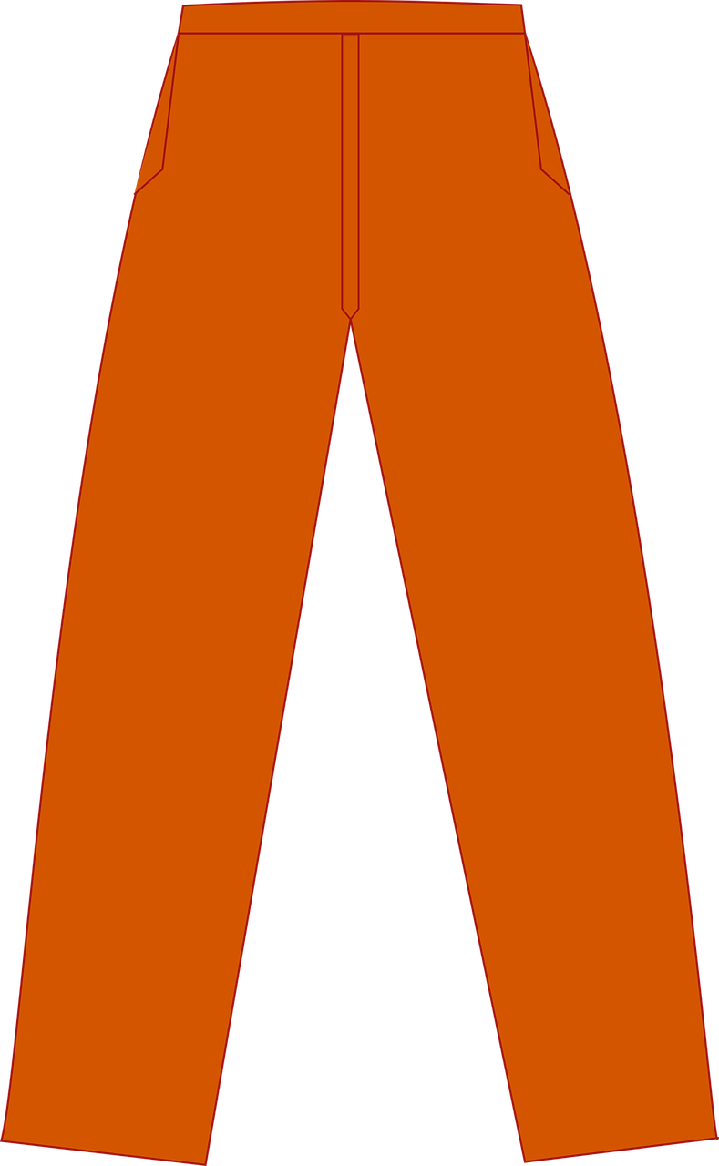 Pants Yellow Cloth Clipart (789x1280), Png Download