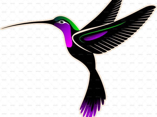 Drawn Hummingbird Png Transparent - Hummingbird Logo Png Clipart (640x480), Png Download