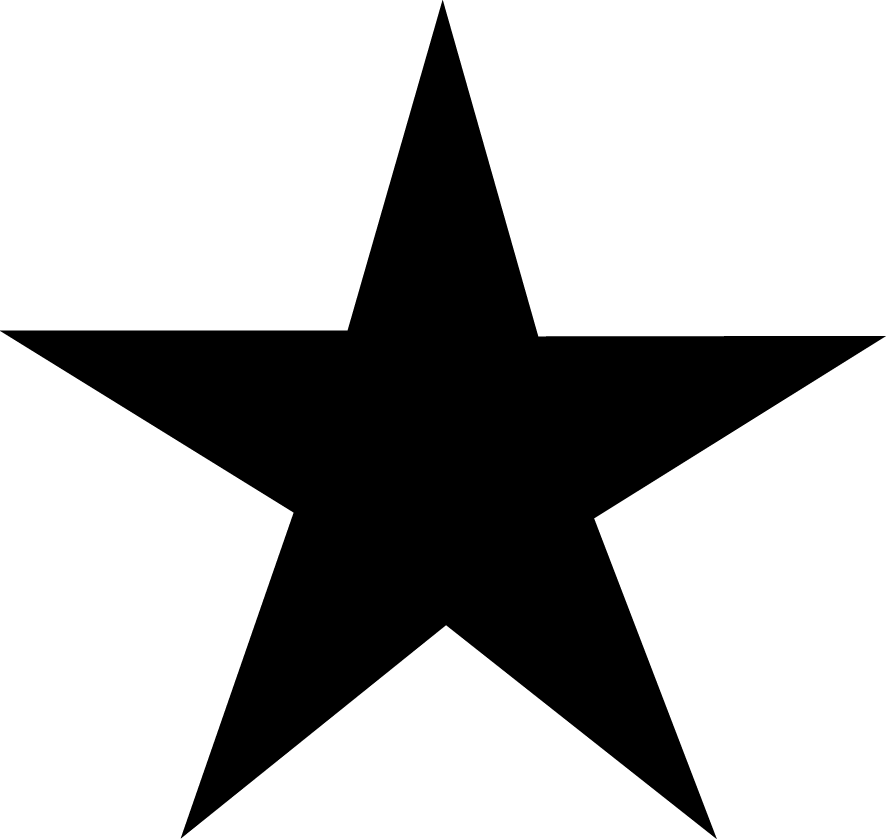 Ghana 1959 Ghana 1959 Tail - Star Black White Vector Clipart (886x839), Png Download