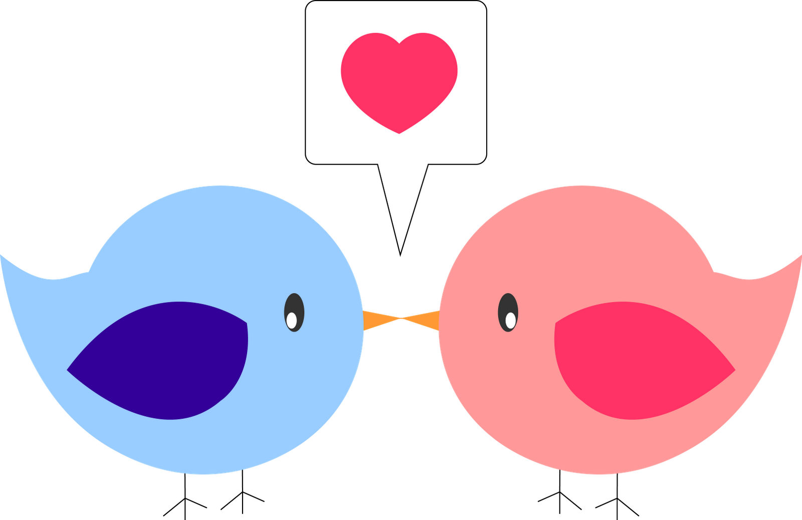 Download Clip Art, Cute Birds, Little Birds, Ticket Invitation