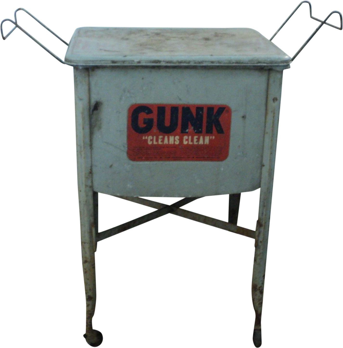 Washtub Transparent Background - Vintage Gunk Parts Washer Clipart (1582x1607), Png Download