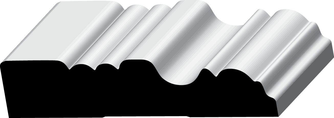 3/4 X 3 1/2” Victorian Cv - Roof Clipart (1306x461), Png Download