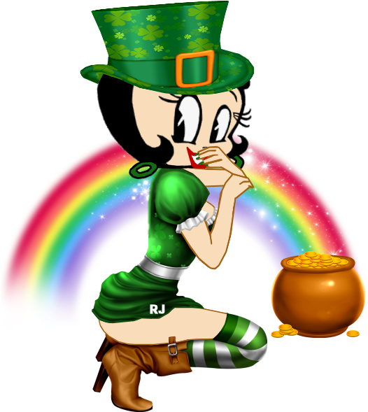 Funny Bb - Irish Rainbow Png Clipart (550x650), Png Download