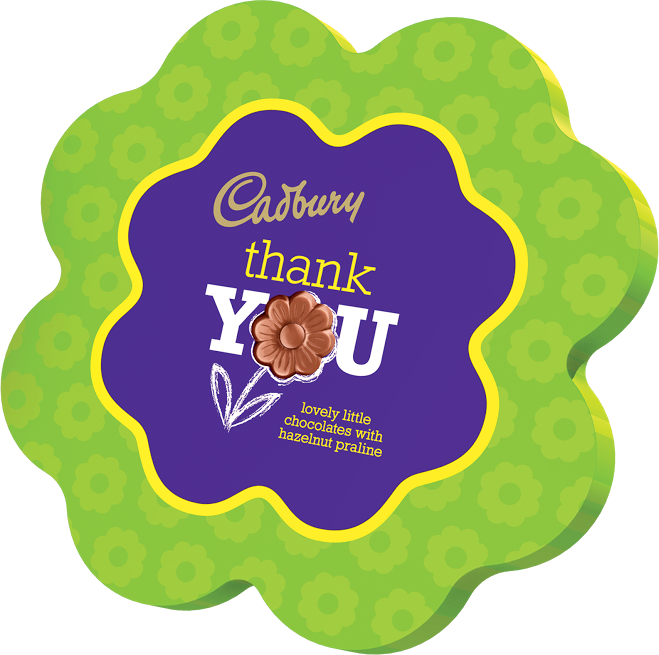 Win 10 Cadbury Thank You Boxes - Cadbury Clipart (659x655), Png Download