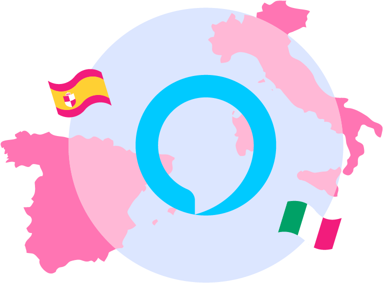 Amazon Alexa - Spanien Madrid Karta Clipart (960x680), Png Download