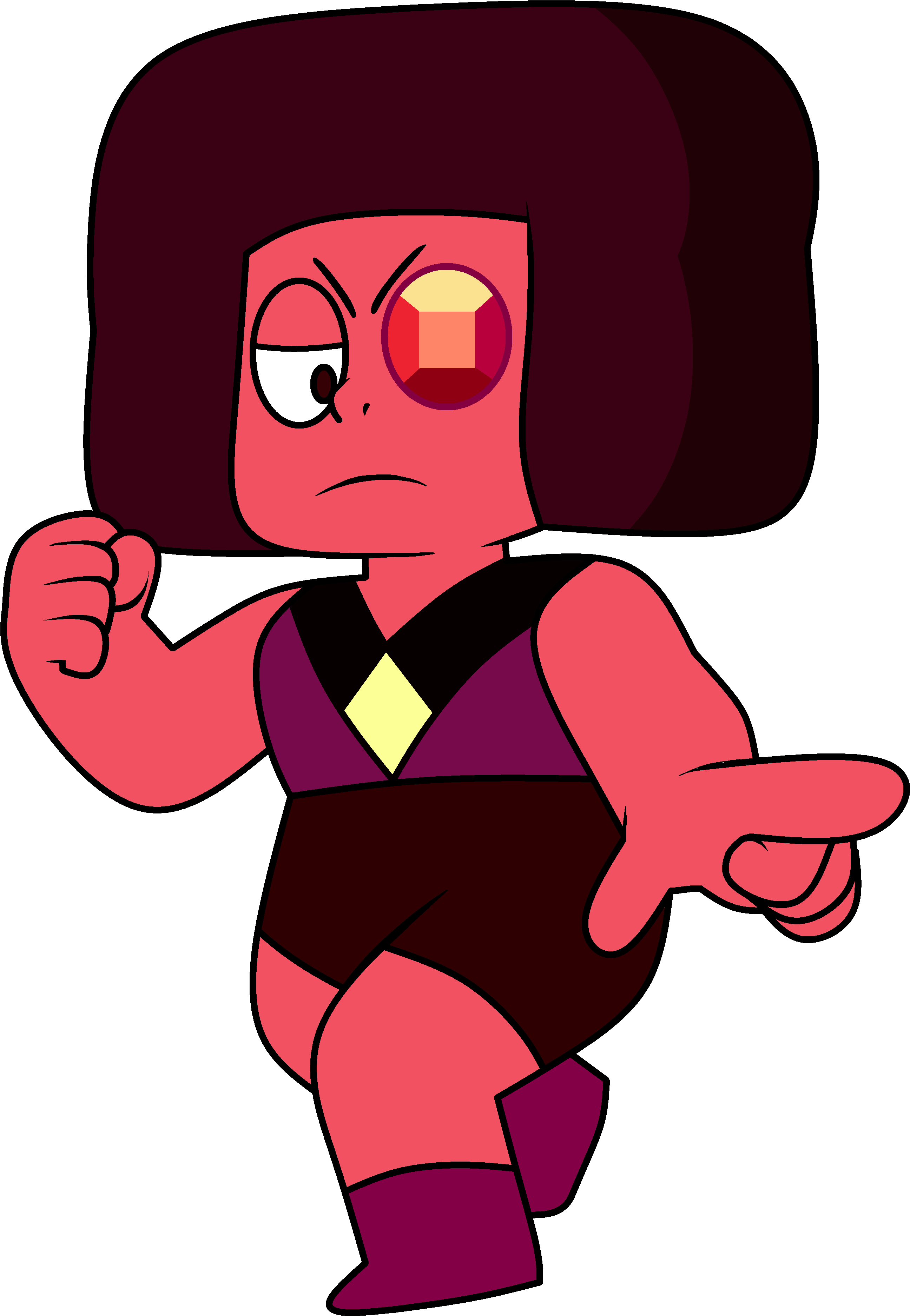 Steven Universe Ruby Eyeball Clipart (2000x2853), Png Download