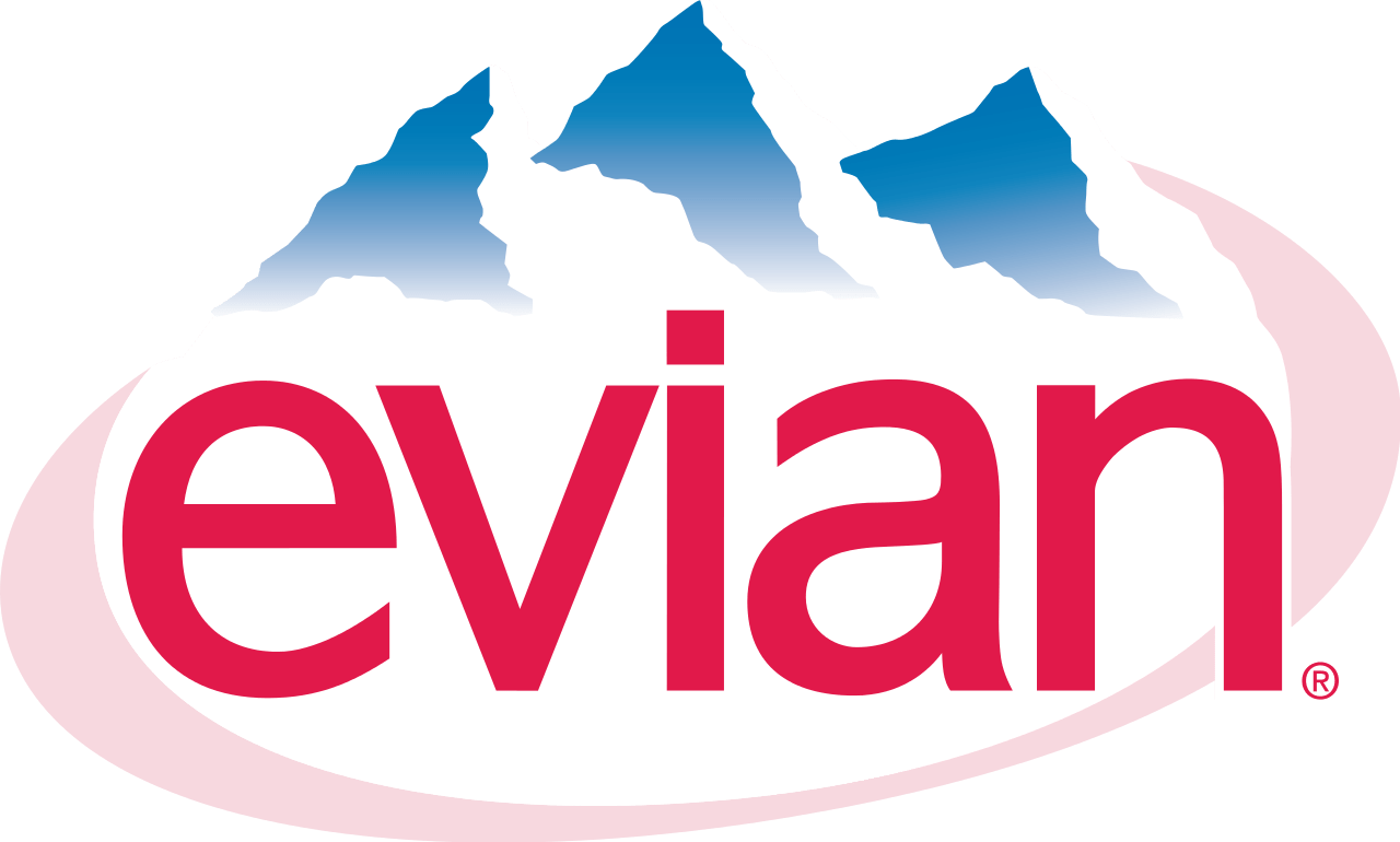 Similar Water Brands Png Clipart Ready For Download - Evian Logo China Transparent Png (1280x770), Png Download