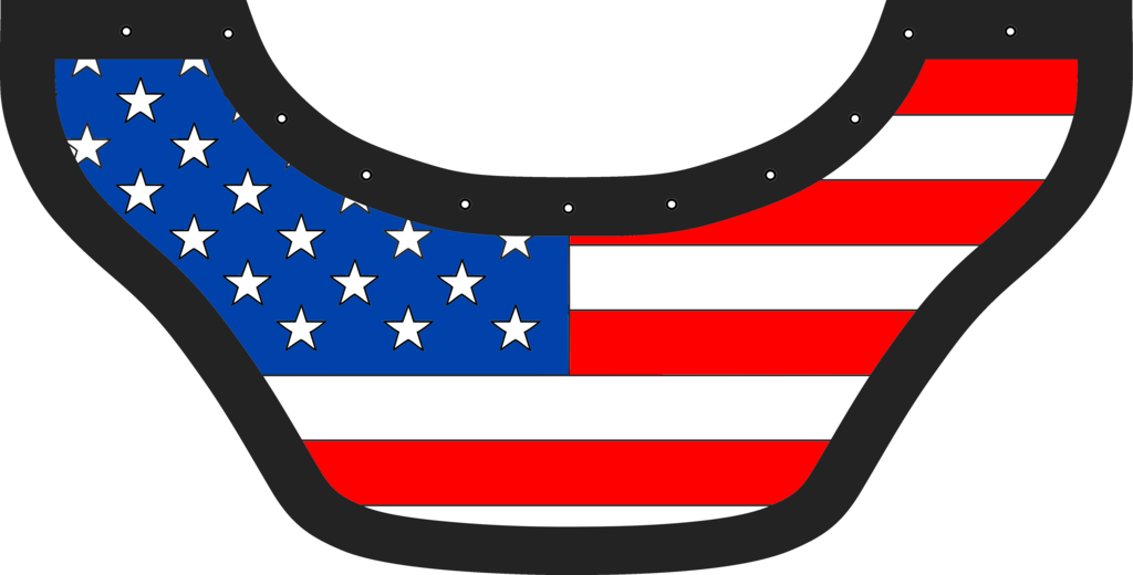Usa Flag Bib - United States Of America Clipart (1024x520), Png Download