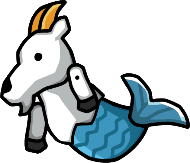 Sea Goat - Scribblenauts Goat Clipart (629x540), Png Download