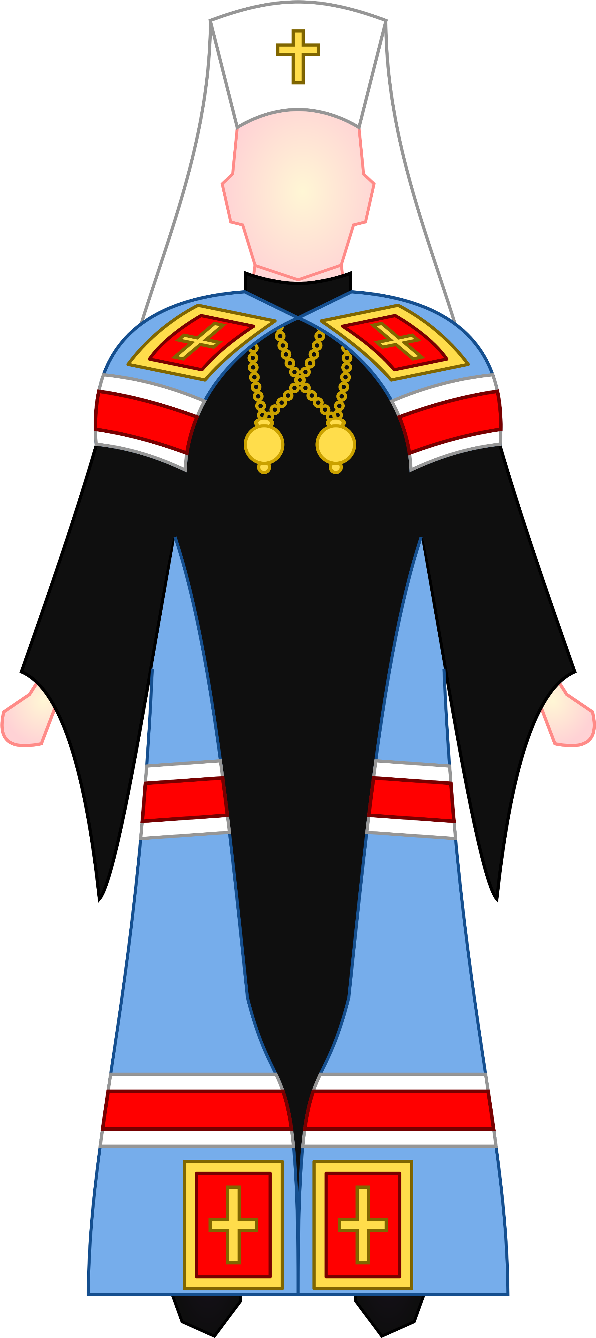 Open - Orthodox Bishop Clothes Clipart (2000x4417), Png Download