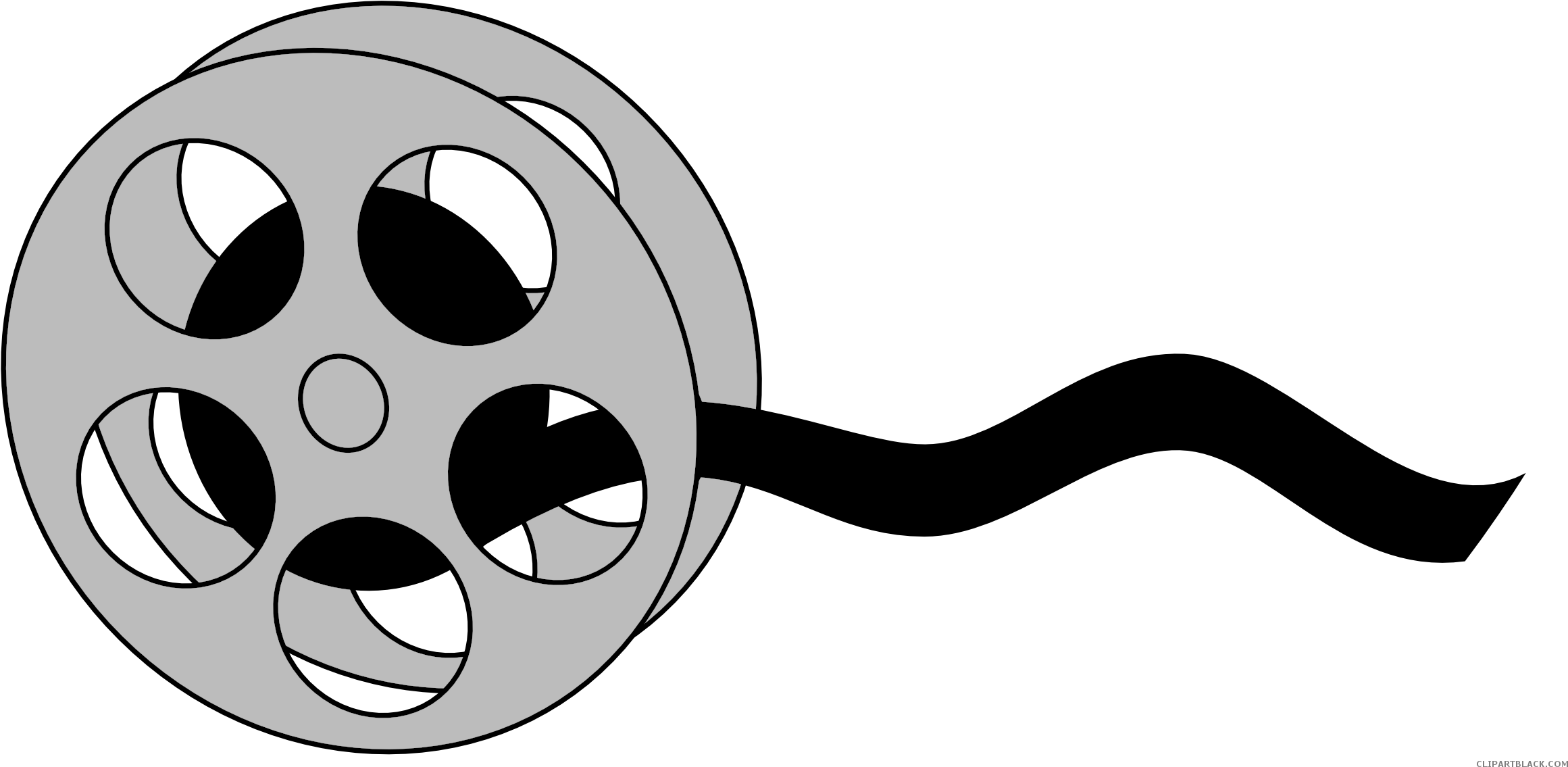 Movie Tools Free Black White Clipart Images Clipartblack - Nikumaroro Island - Png Download (2400x1195), Png Download