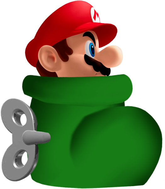 Shoe Mario Nsmbvr - Mario In A Shoe Clipart (525x603), Png Download