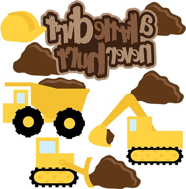 Clipart Of Hurt, Dozer And Excavator Arm - Png Download (648x652), Png Download