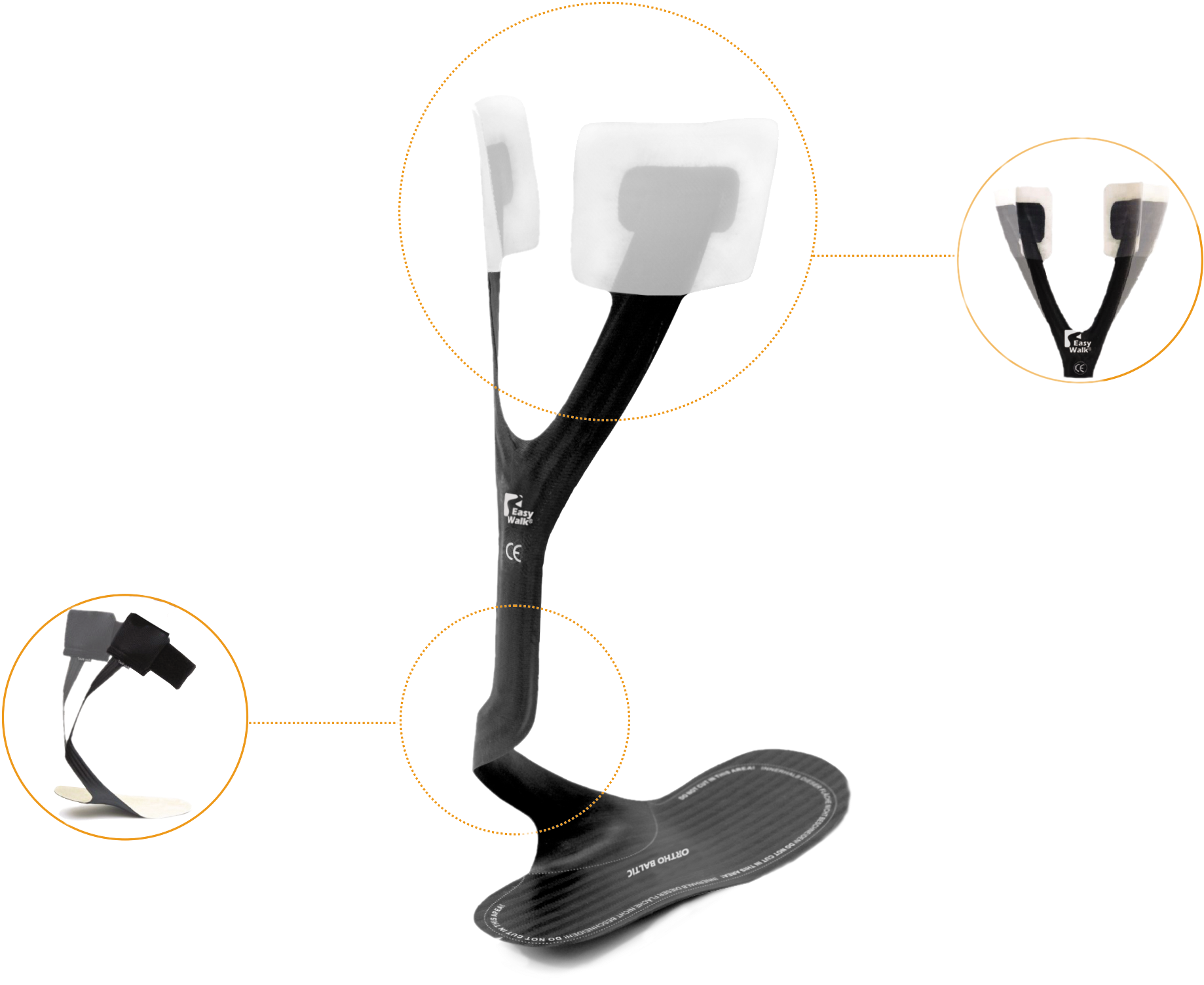 Afo-10a Advance - Carbon Foot Orthosis Clipart (1890x1525), Png Download