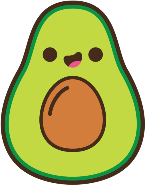 Avocado Son Clipart (598x703), Png Download