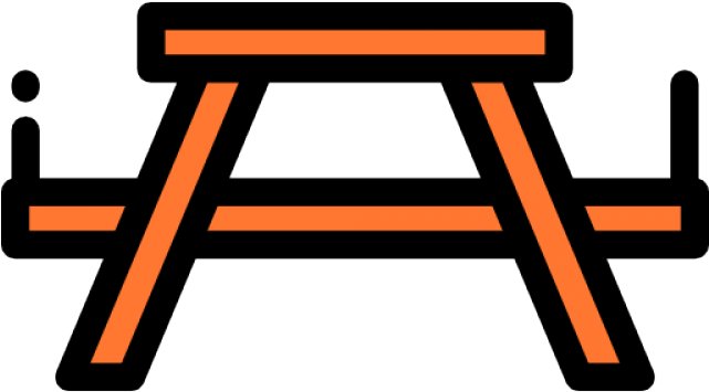 Picnic Table Clipart Camping Table - Ruler - Png Download (640x480), Png Download