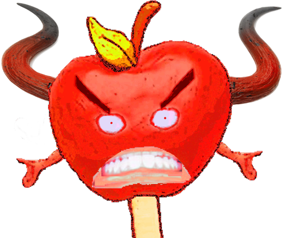Evil Spirit - Happy Appy Death Stare Clipart (640x480), Png Download