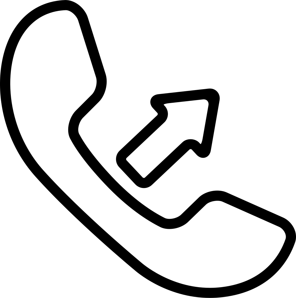 Png File Svg - Outgoing Call Symbol Clipart (980x986), Png Download