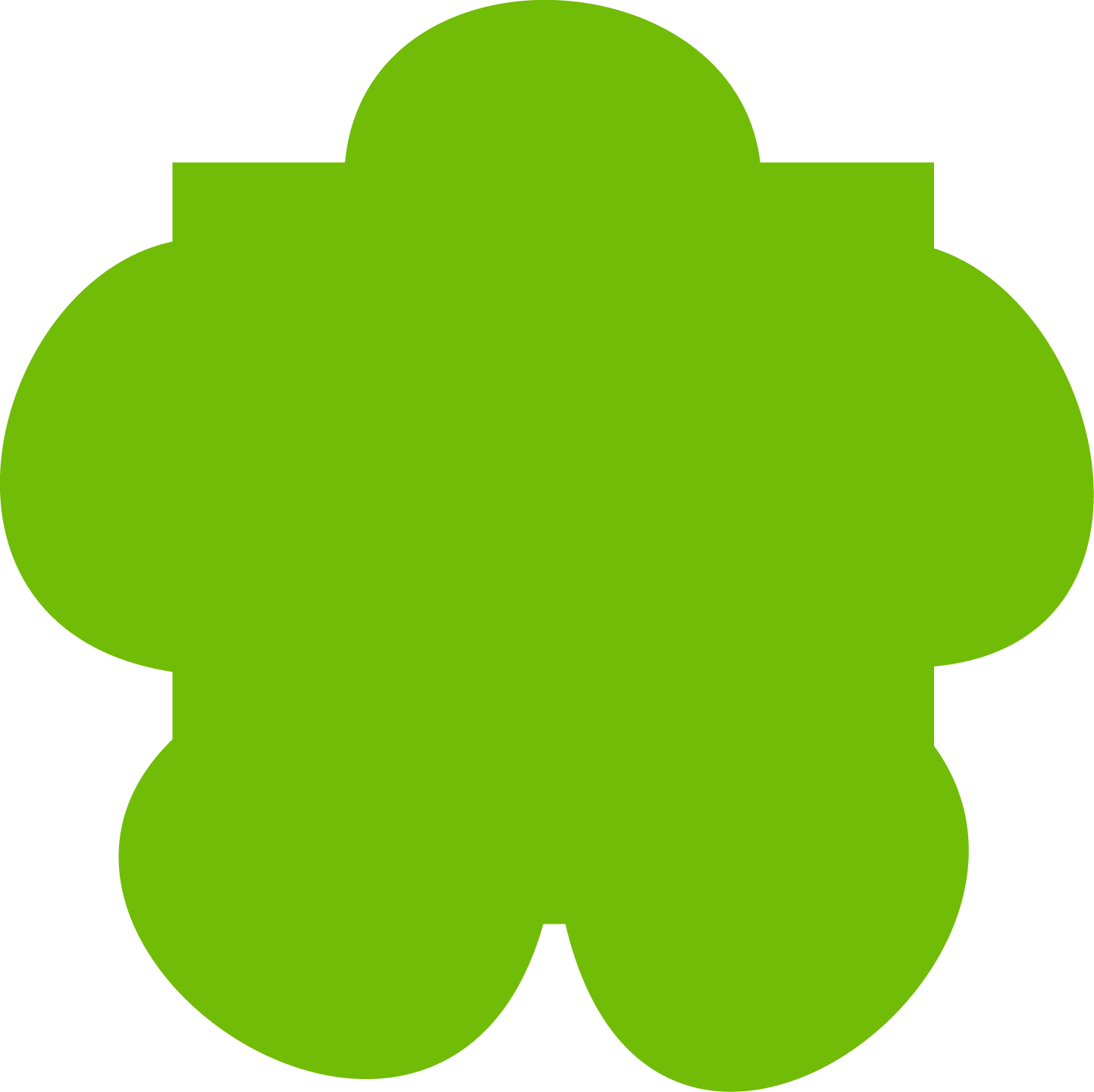 Nom Fleur Verte Clipart (1443x1440), Png Download