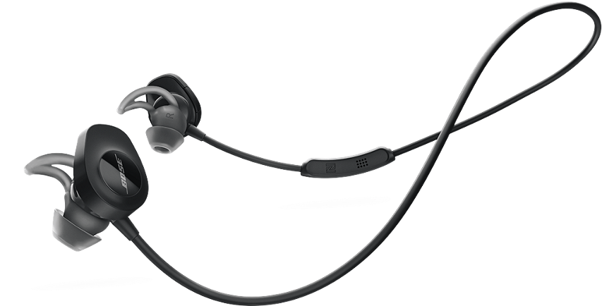 Los - Bose Sport Headphones Black Clipart (1000x852), Png Download