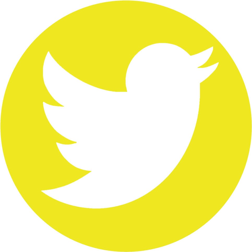 Yellow Twitter - Grey Vector Twitter Logo Clipart (1000x1000), Png Download