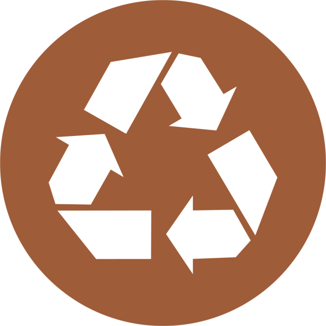 We - Recycle Black Background Clipart (640x640), Png Download