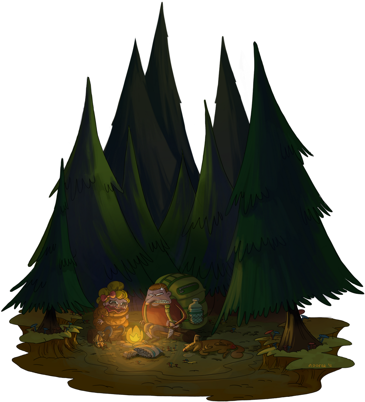 Forest Png File - Illustration Clipart (1506x1600), Png Download