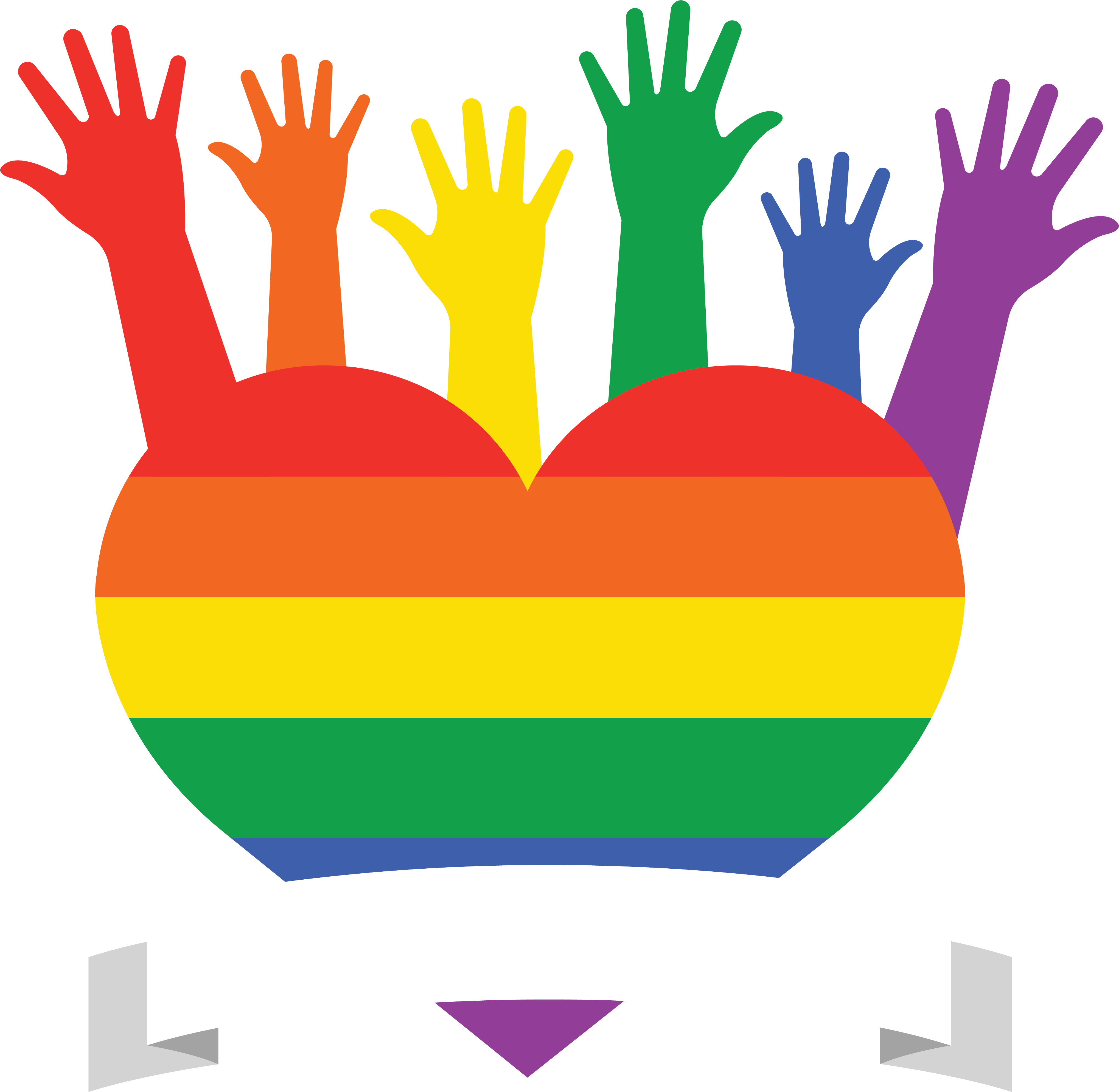 Lgbt Heart - Illustration Clipart (4961x7016), Png Download