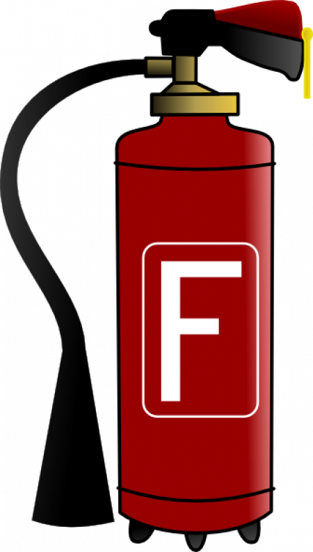 Fire Extinguisher Clipart Png Transparent Png (450x792), Png Download