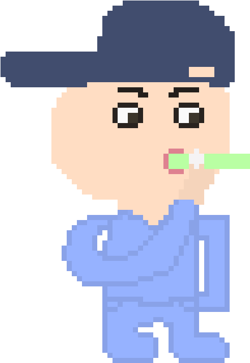 Bully Is A Bleeper - Pixel Png Bully Clipart (490x720), Png Download