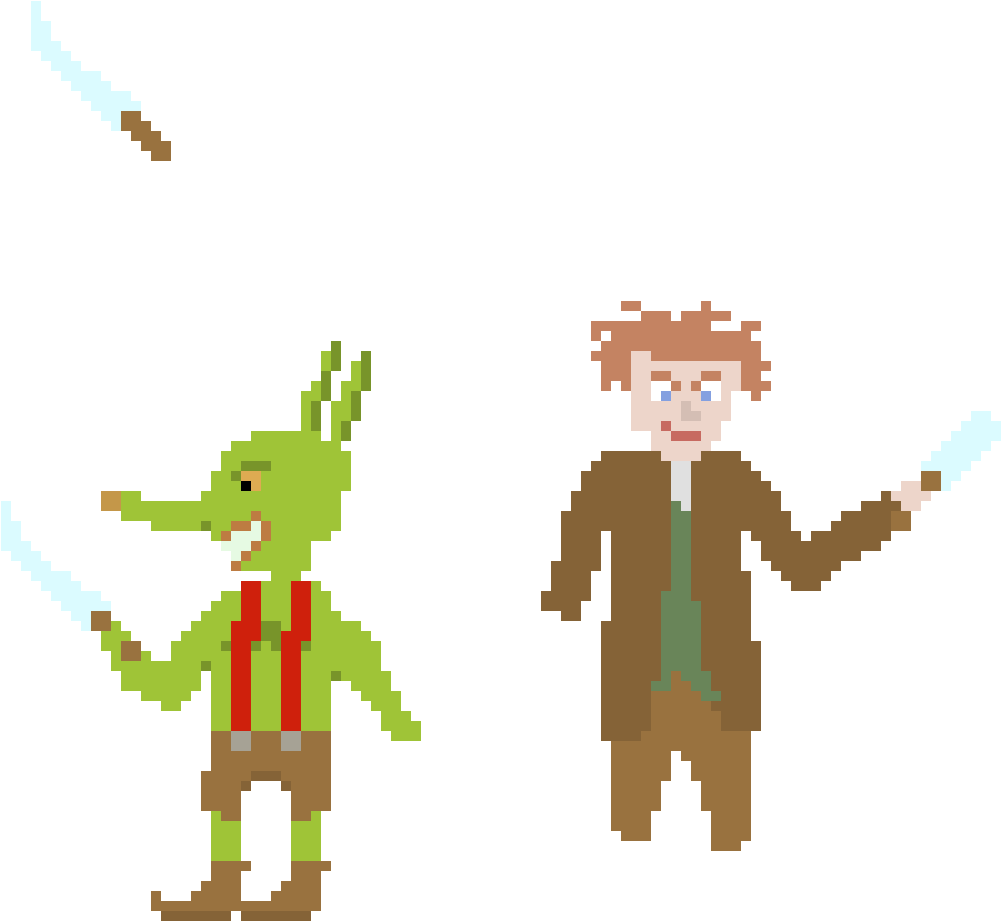 Goblin And Bilbo - Cartoon Clipart (1030x970), Png Download