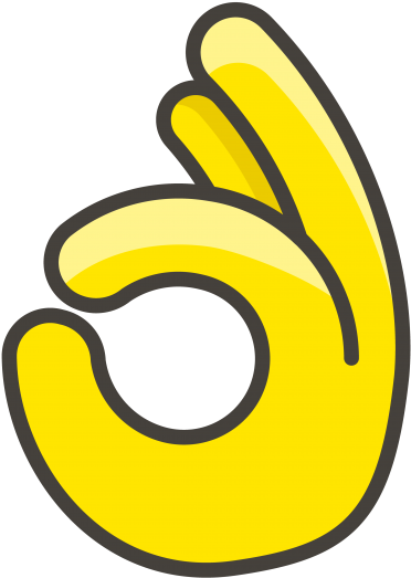 Ok Hand Emoji - Icon Clipart (866x650), Png Download