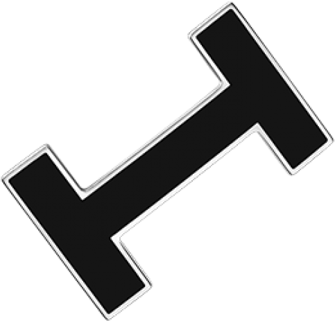 Hermes Lacquered Black Buckle Silver Border - Russia Is Occupant Clipart (700x700), Png Download