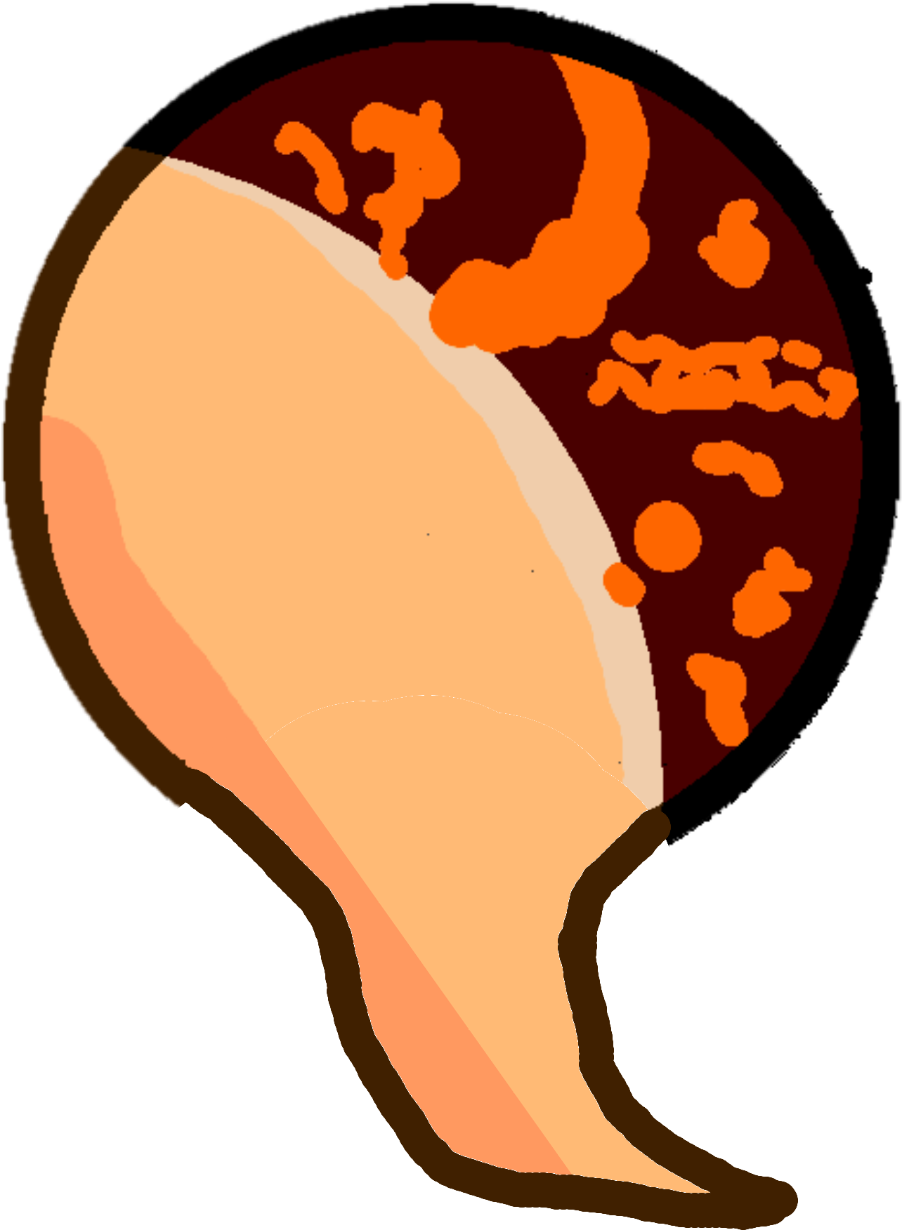 Poltergeist Ghost Body Not Transparrent Clipart (2000x2000), Png Download