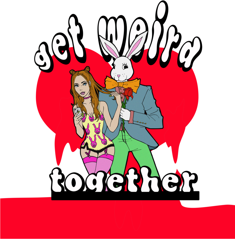 Get Weird Together T-shirt - Cartoon Clipart (1000x1200), Png Download