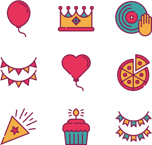 Birthday Party Clipart (600x564), Png Download