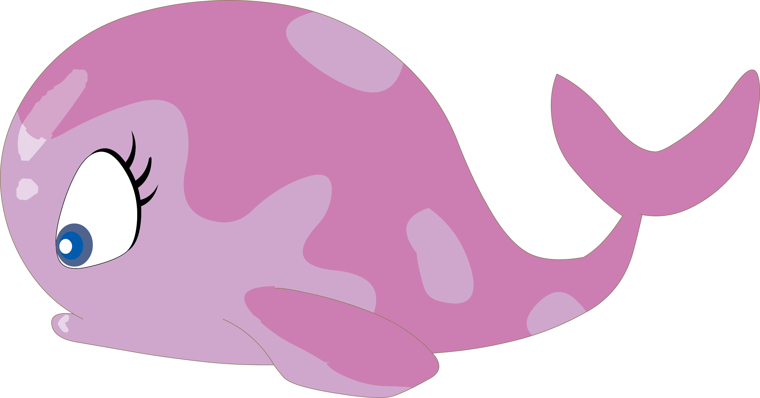 Dolphin, Dolphin Sea - Cartoon Clipart (3047x1596), Png Download