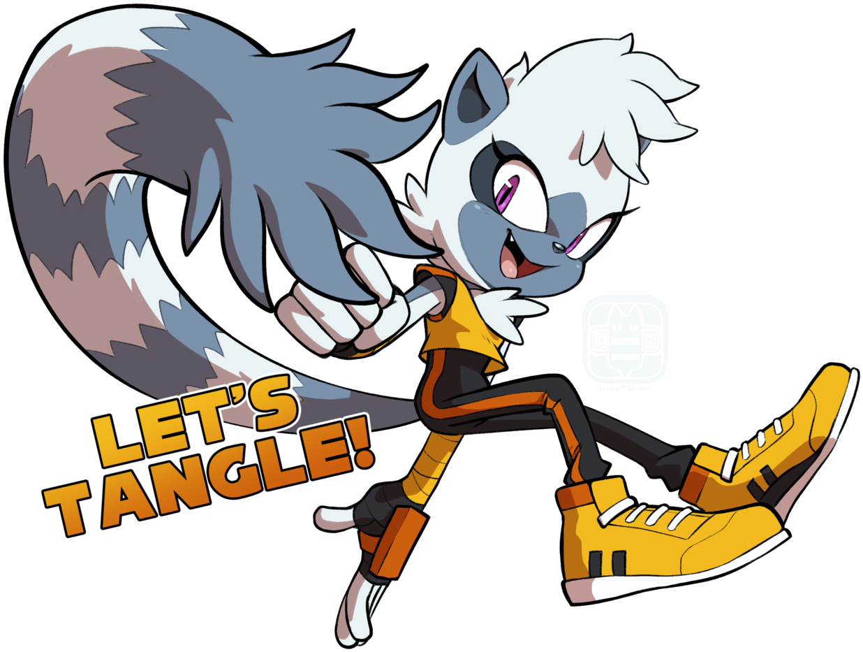 Oh No, I've Been Entangled Multiple People Have Mentioned - Tangle The Lemur Sonic Clipart (1280x993), Png Download