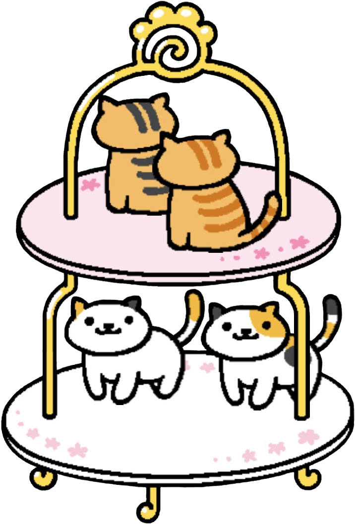 Co-ordinated Catting Tower Of Treats With Bolt And - Cartoon Clipart (1020x1320), Png Download