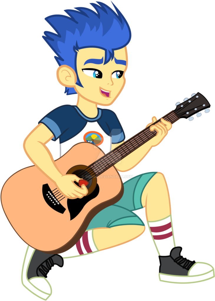 Ro994, Camping Outfit, Converse, Equestria Girls, Flash - Mlp Eg Flash Sentry Guitar Clipart (730x1021), Png Download