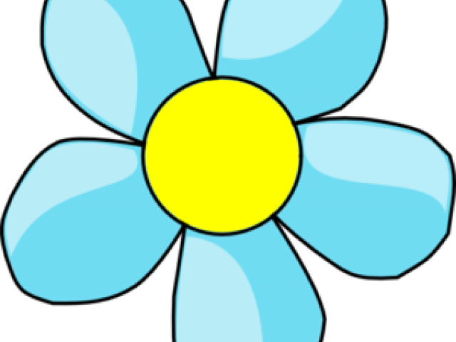 Light Blue Flowers Clip Art - Png Download (640x480), Png Download