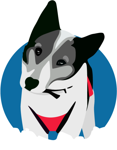 Powderdogslogodogonly 01 - - Cartoon Clipart (1061x795), Png Download