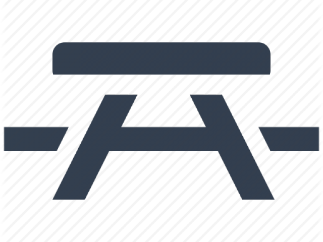 Picnic Table Clipart Transparent Background - Picnic Table Icon Png (640x480), Png Download