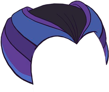 Avatar Look Hair Front Raven Default Clipart (943x662), Png Download