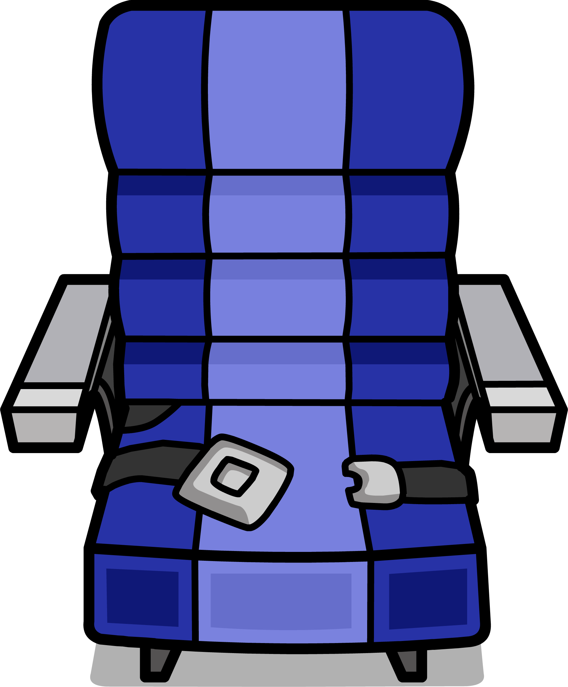 Cp Air Seat Sprite - Cartoon Car Seat Png Clipart (1926x2329), Png Download