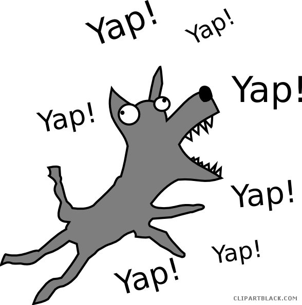 Barking Dog Clipart - Yap Clipart - Png Download (588x595), Png Download