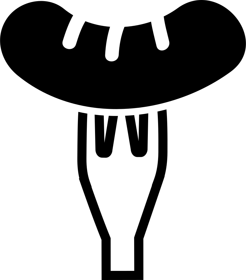 Png File - Italian Sausage Black And White Clipart (862x980), Png Download