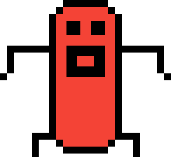 Sausage - Rainbow Pixel Art Clipart (1200x1200), Png Download