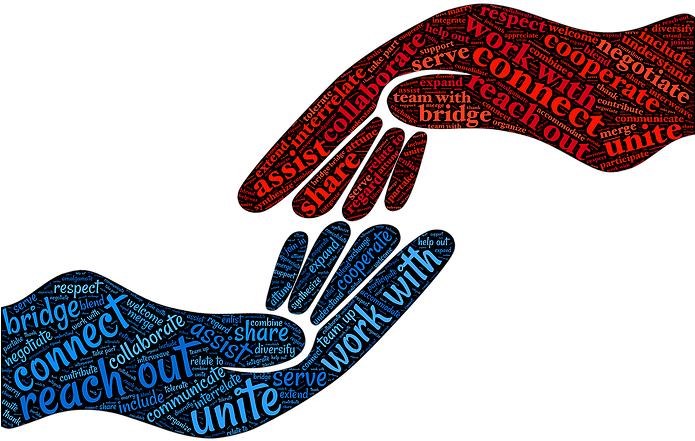 Uniting Against Poverty - Need For Collaboration Clipart (694x536), Png Download