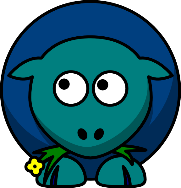 Cartoon Sheep Clipart (576x600), Png Download